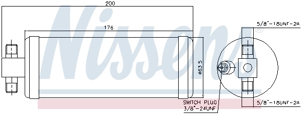 Filtre déshydratant, climatisation NISSENS 95977