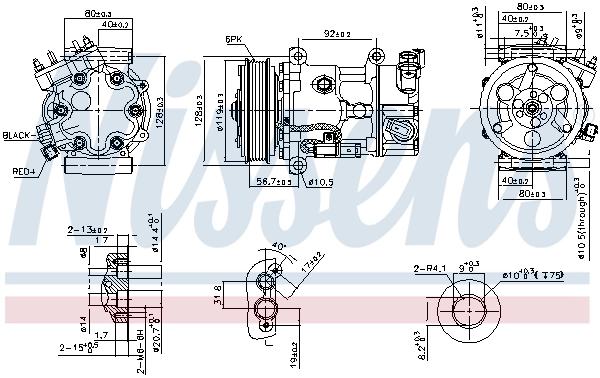 Compresseur, climatisation NISSENS 89067