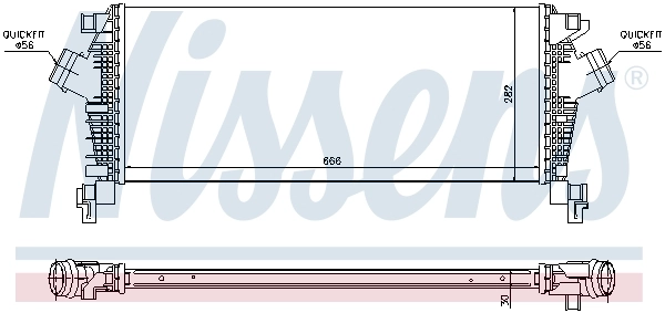 Intercooler, échangeur NISSENS 96547