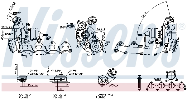 Turbocompresseur, suralimentation NISSENS 93112
