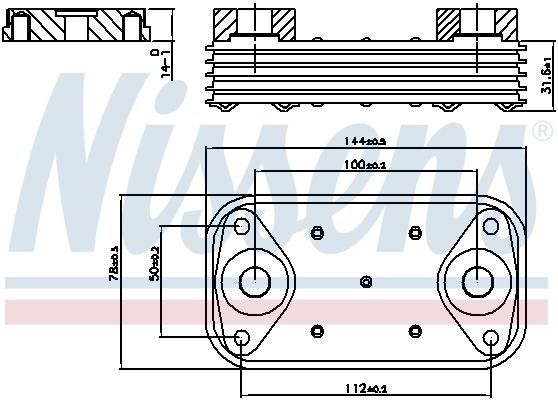 Radiateur d'huile NISSENS 90889