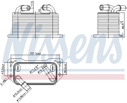 Radiateur d'huile NISSENS 91237