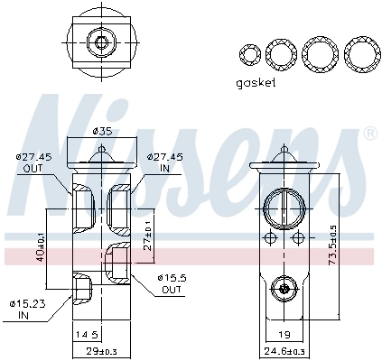 Détendeur, climatisation NISSENS 999551