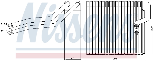 Évaporateur climatisation NISSENS 92184