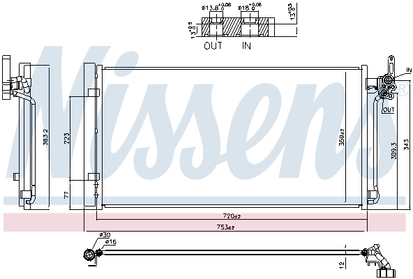 Condenseur, climatisation NISSENS 941287