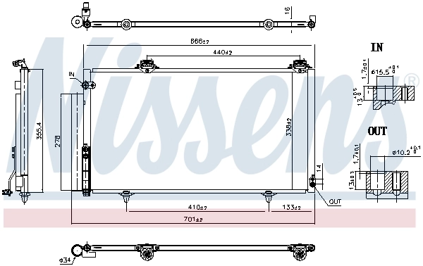 Condenseur, climatisation NISSENS 941252
