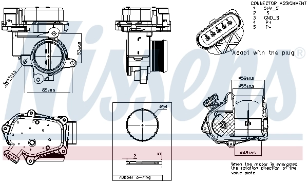 Corps papillon NISSENS 955003