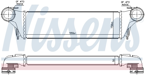 Intercooler, échangeur NISSENS 96387