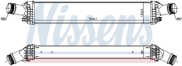 Intercooler, échangeur NISSENS 96111