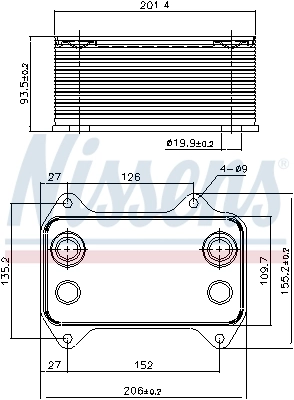 Radiateur d'huile NISSENS 90690