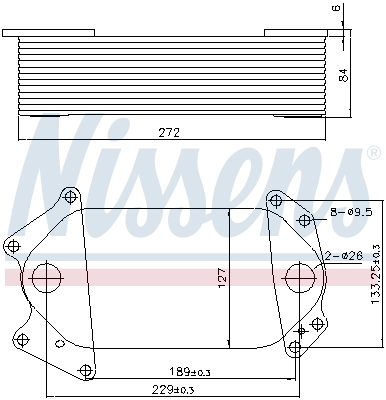 Radiateur d'huile NISSENS 91139