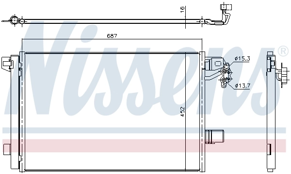 Condenseur, climatisation NISSENS 940345