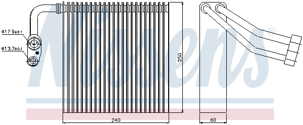 Évaporateur climatisation NISSENS 92195