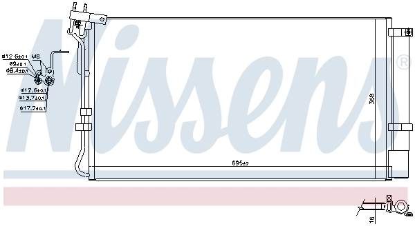 Condenseur, climatisation NISSENS 941156
