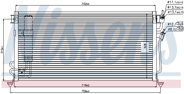 Condenseur, climatisation NISSENS 94748