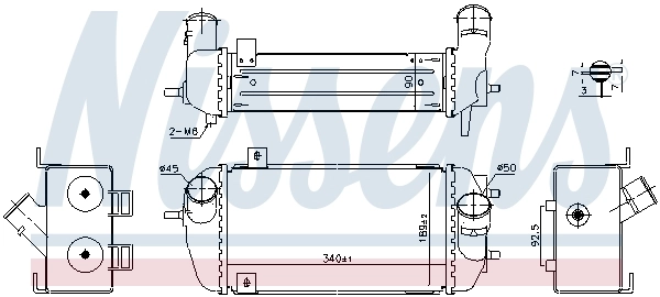 Intercooler, échangeur NISSENS 961492
