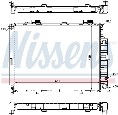 Radiateur, refroidissement du moteur NISSENS 62692A