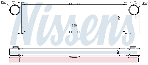 Intercooler, échangeur NISSENS 96729