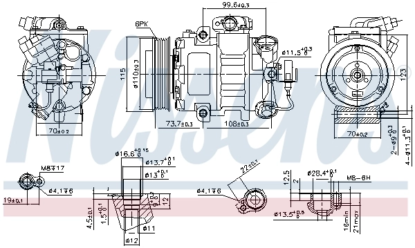 Compresseur, climatisation NISSENS 89026