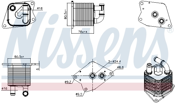 Radiateur d'huile de boîte automatique NISSENS 91370