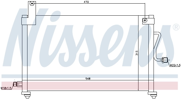 Condenseur, climatisation NISSENS 94751