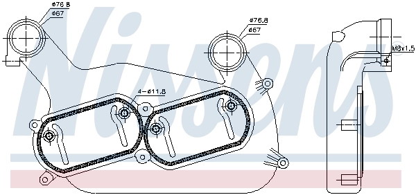 Intercooler, échangeur NISSENS 961548