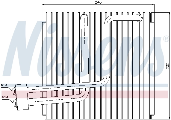Évaporateur climatisation NISSENS 92265