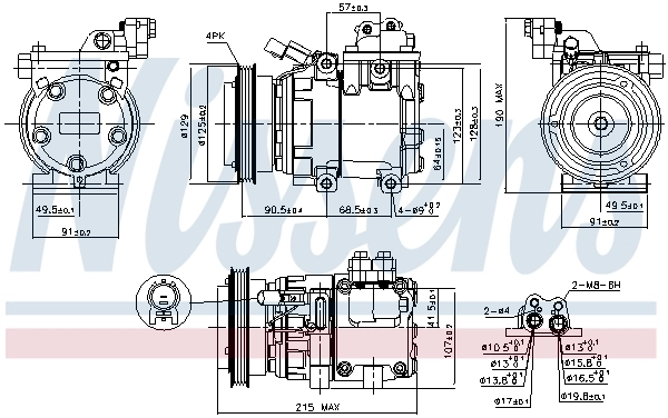 Compresseur, climatisation NISSENS 89085