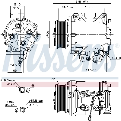 Compresseur, climatisation NISSENS 89242
