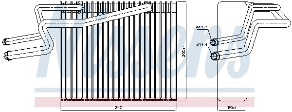 Évaporateur climatisation NISSENS 92215