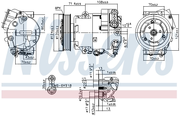 Compresseur, climatisation NISSENS 89425