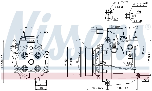 Compresseur, climatisation NISSENS 89246