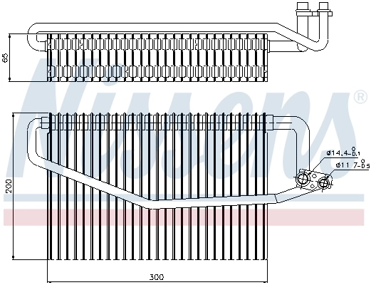 Évaporateur climatisation NISSENS 92173