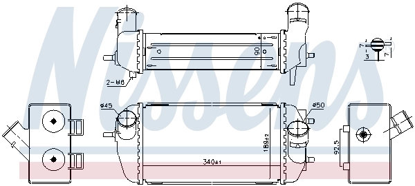 Intercooler, échangeur NISSENS 961495