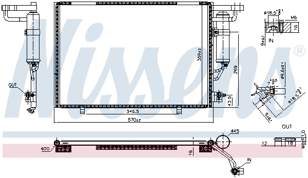Condenseur, climatisation NISSENS 941101
