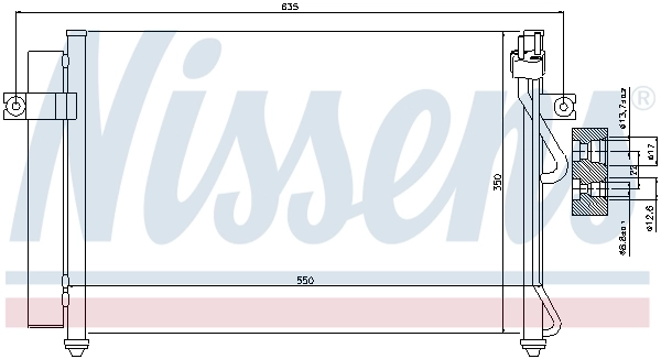 Condenseur, climatisation NISSENS 94815