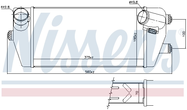 Intercooler, échangeur NISSENS 961499