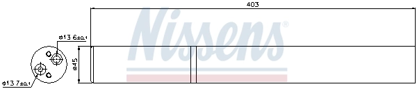 Filtre déshydratant, climatisation NISSENS 95226