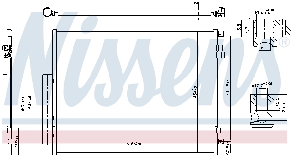 Condenseur, climatisation NISSENS 941065