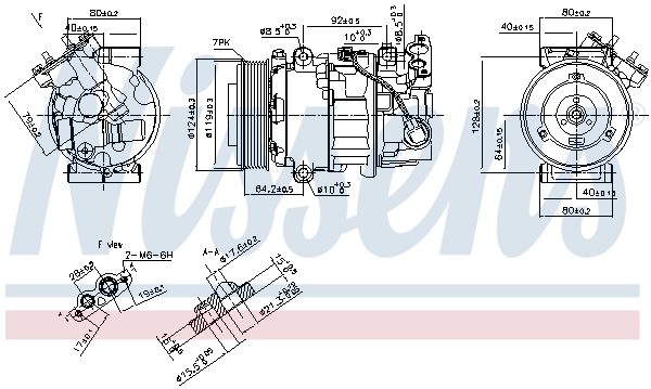 Compresseur, climatisation NISSENS 890299