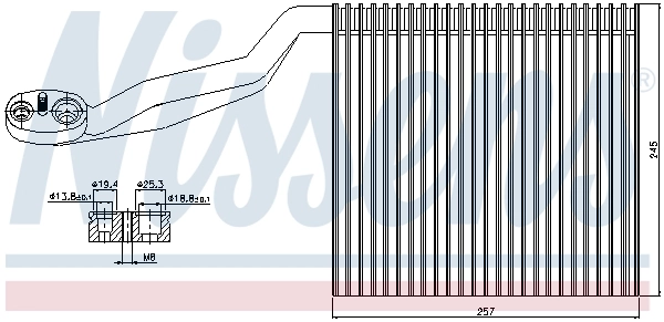 Évaporateur climatisation NISSENS 92294