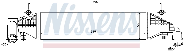 Intercooler, échangeur NISSENS 96532