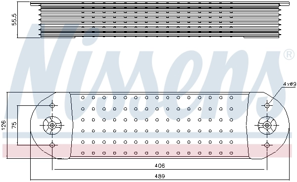 Radiateur d'huile NISSENS 90766