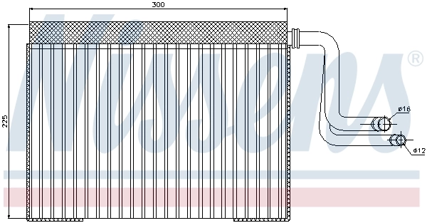 Évaporateur climatisation NISSENS 92268