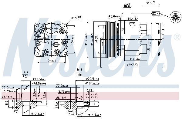 Compresseur, climatisation NISSENS 89411