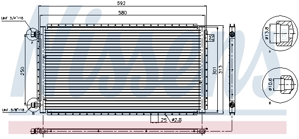 Condenseur, climatisation NISSENS 94961