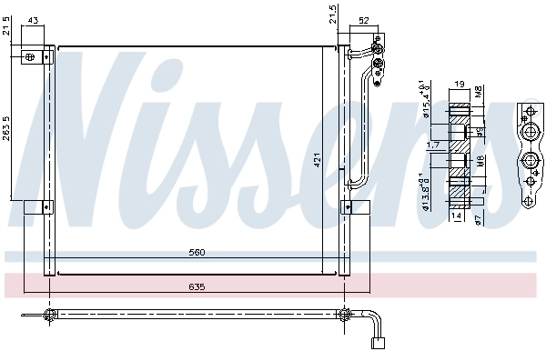 Condenseur, climatisation NISSENS 94431