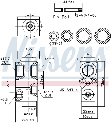 Détendeur, climatisation NISSENS 999415