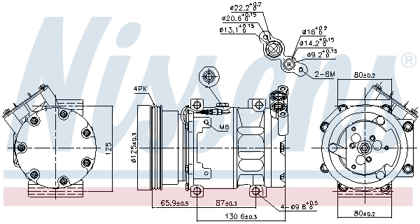 Compresseur, climatisation NISSENS 89164
