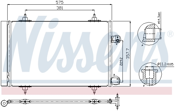 Condenseur, climatisation NISSENS 940239